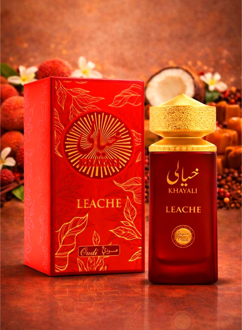 OUDI Elegant Unisex Eau De Parfum Oudi Khayali Leache 100ml | Long Lasting perfume for Men & Women with Fresh Sweet Fruity & Caramel Notes | Best Unisex Eau De Parfum - Image 5